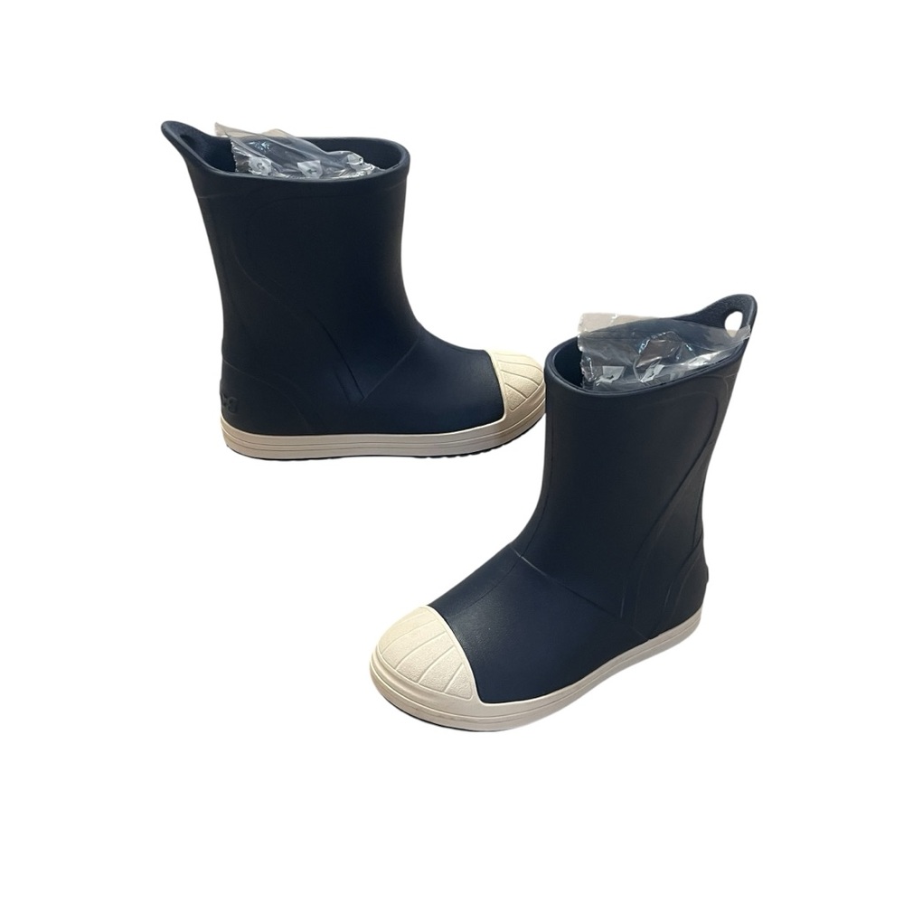 CROCS Navy Blue Toddle Little Boy Rubber Rain Boots Size 13